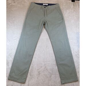 Flag & Anthem Pants Portland Chino Relaxed Fit Olive Green Size 31x31‎
